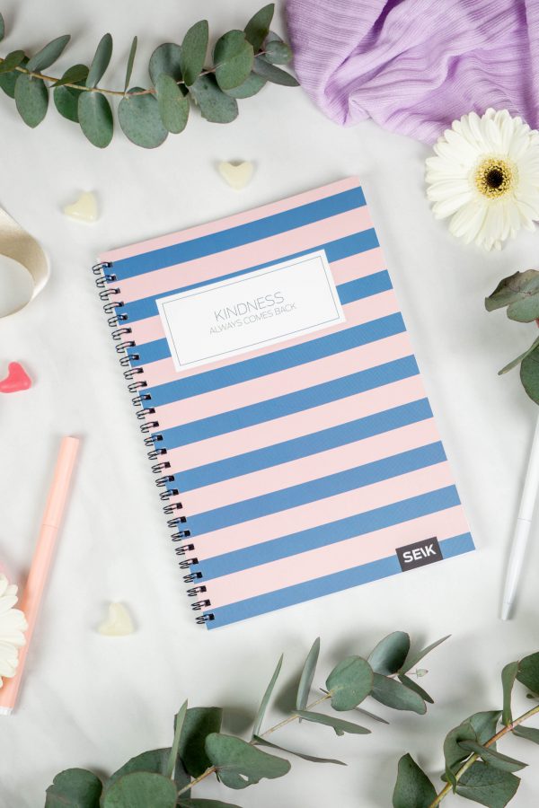 Bullet Journal / Dotted Notebook with spiral binding - Kindness always comes back