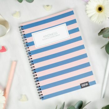 Bullet Journal / Dotted Notebook with spiral binding - Kindness always comes back