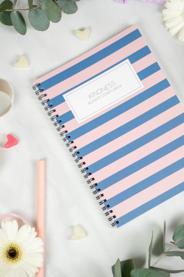 Bullet Journal / Dotted Notebook with spiral binding - Kindness always comes back - Image 2