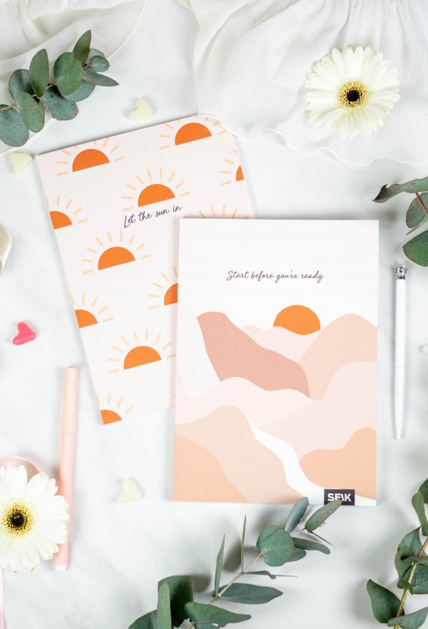 Bullet Journal / Dotted Notebook  päike & rand (2pcs)