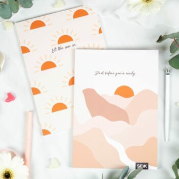 Bullet Journal / Dotted Notebook  päike & rand (2pcs)
