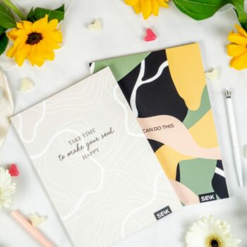 Bullet Journal / Dotted Notebook  take time & do this (2pcs)
