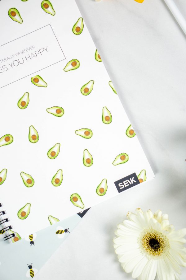 Bullet Journal / Dotted Notebook with spiral binding - Avocados - Image 2