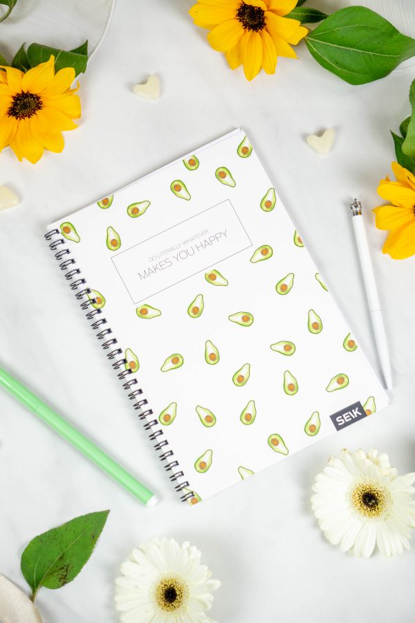 Bullet Journal / Dotted Notebook with spiral binding - Avocados - Image 7