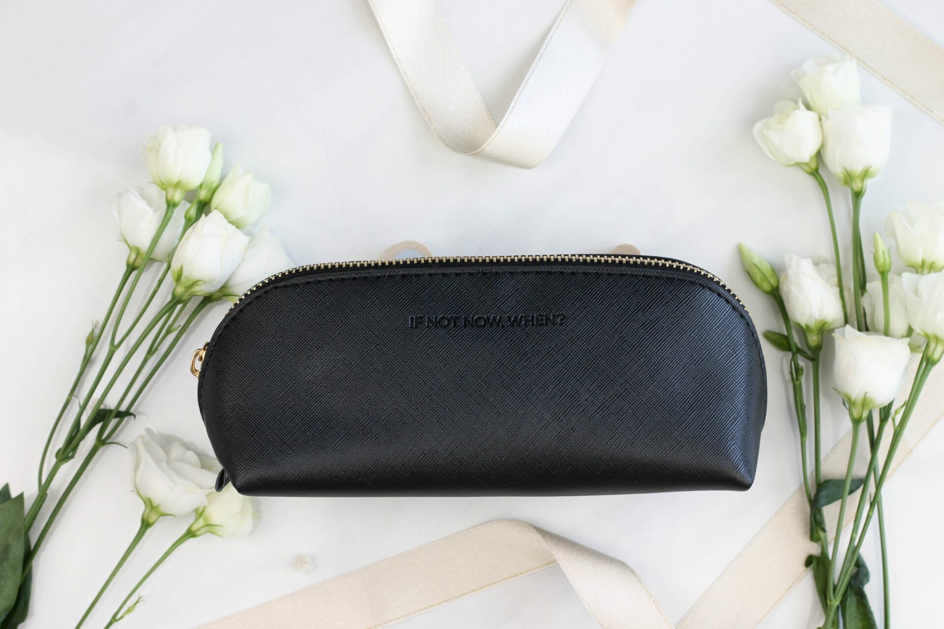 Design pencil case - if not now when? (black color)