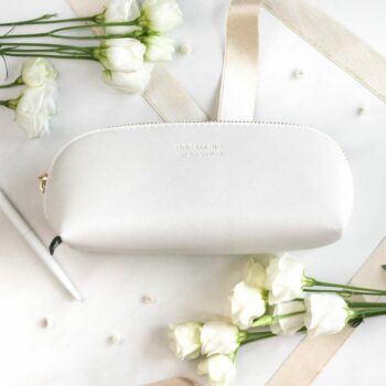 Pencil case -Dream big, stay wild (white color)