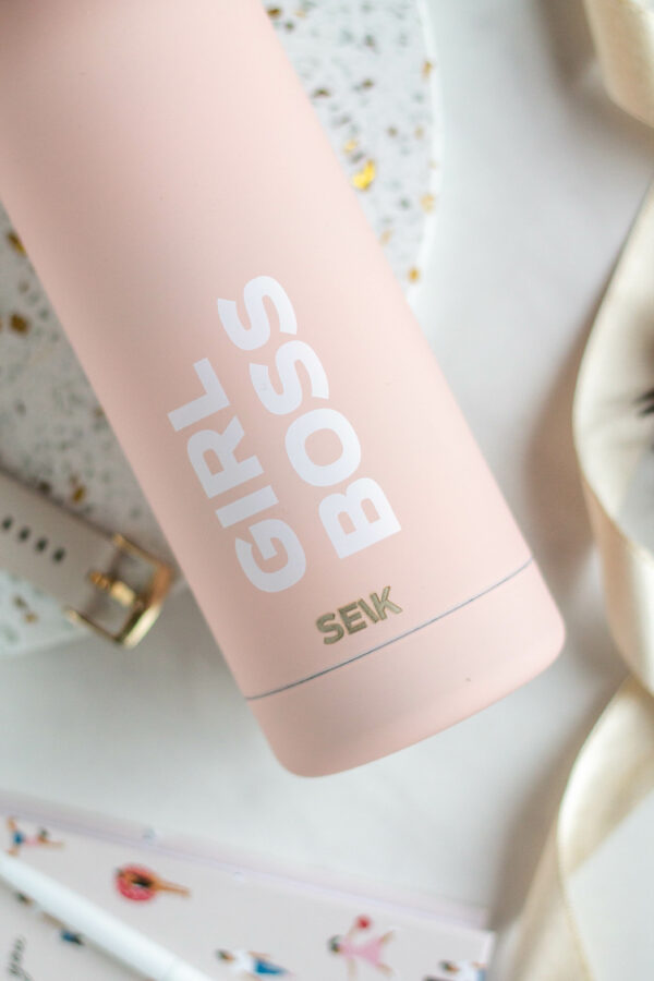 SEIK Water Bottle / Thermos Girl boss - pink color 500 ml - Image 2