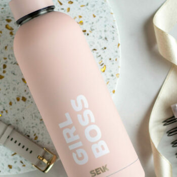 SEIK Water Bottle / Thermos Girl boss - pink color 500 ml