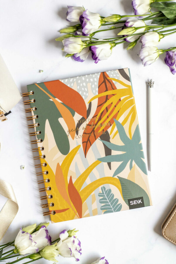 Bullet Journal / Dotted Notebook hard cover spiral binding - Dreams