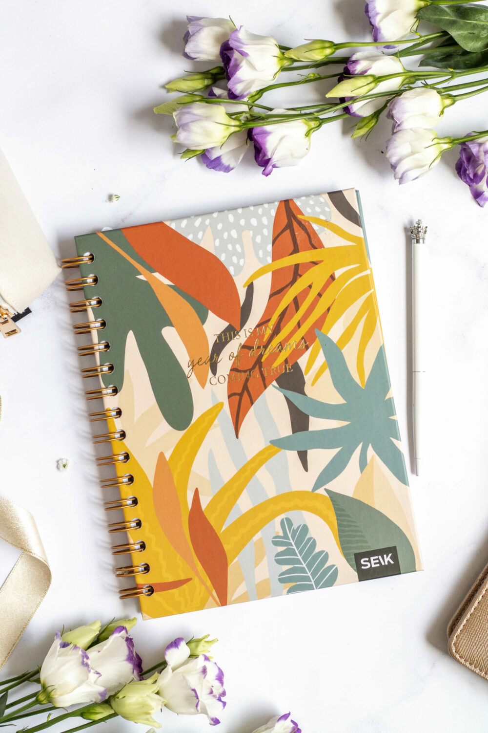 Bullet Journal / Dotted Notebook hard cover spiral binding - Dreams