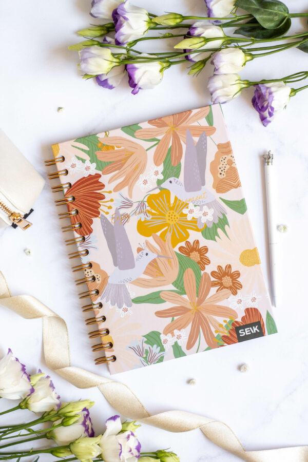 Bullet Journal / Dotted Notebook hard cover spiral binding - Jungle