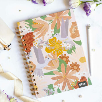 Bullet Journal / Dotted Notebook hard cover spiral binding - Jungle