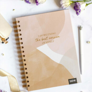 Bullet Journal / Dotted Notebook hard cover spiral binding - Myself