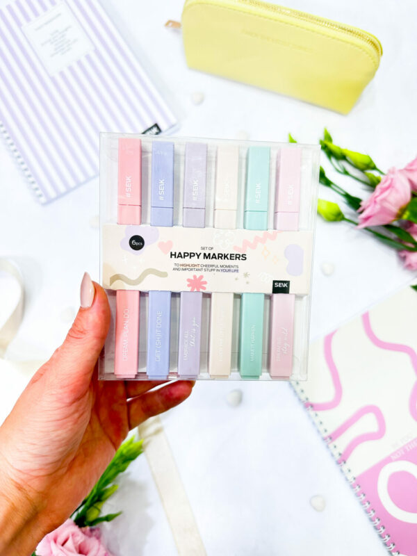 Happy markers - Highlight your adventures with pastel colors (6pcs) - Image 7