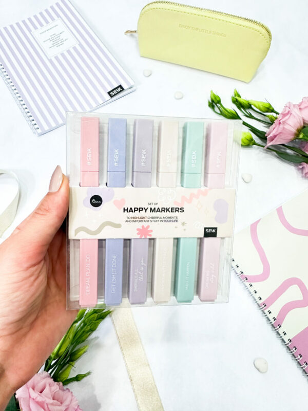 Happy markers - Highlight your adventures with pastel colors (6pcs) - Image 9