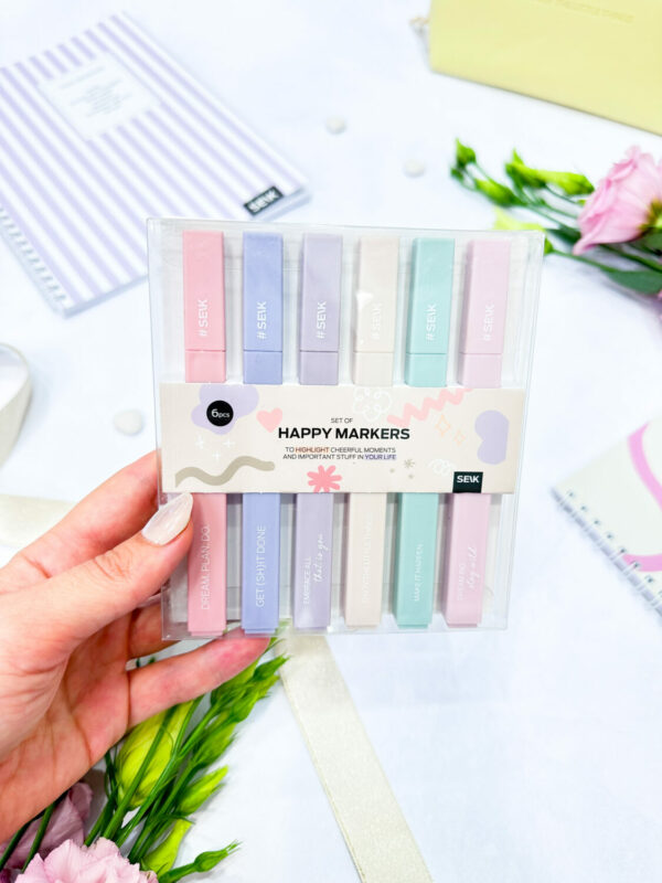 Happy markers - Highlight your adventures with pastel colors (6pcs) - Image 8