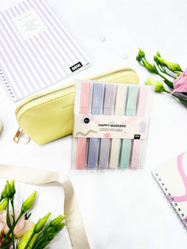 Happy markers - Highlight your adventures with pastel colors (6pcs) - Image 3