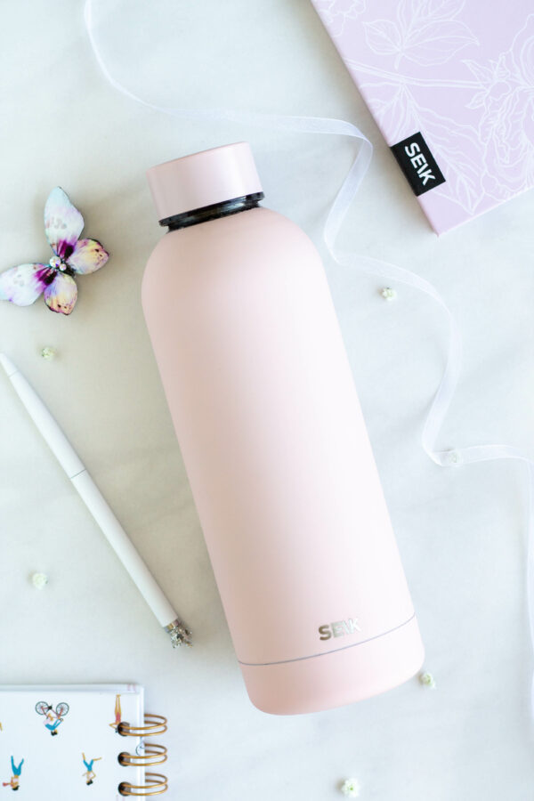 SEIK Water Bottle / Thermos - pink color 500ml