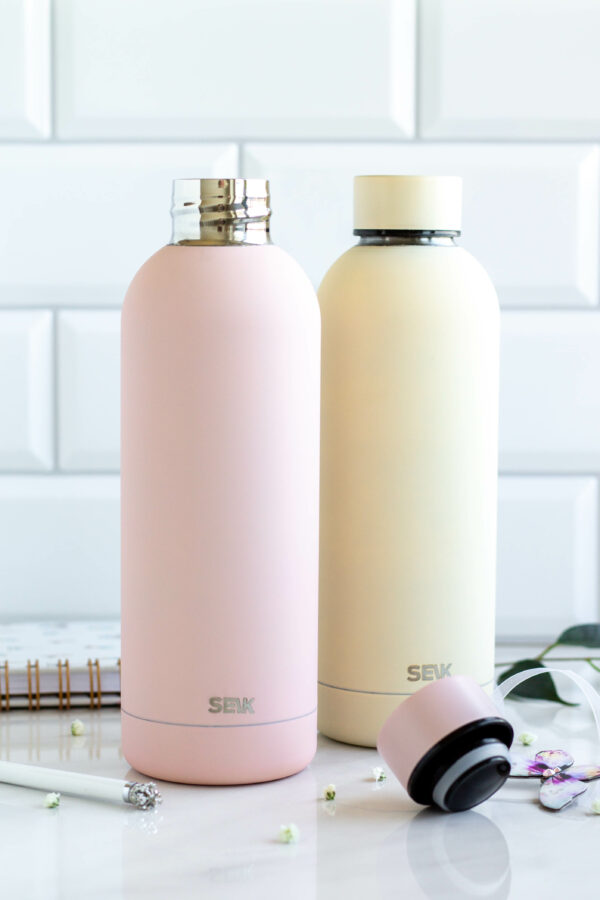 SEIK Water Bottle / Thermos - pink color 500ml - Image 3