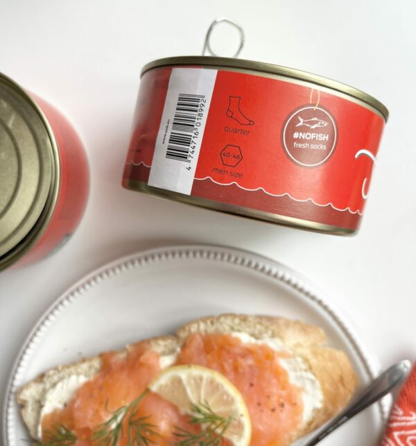 Tinned Fish Socks - Salmon (men size 40-46) - Image 6