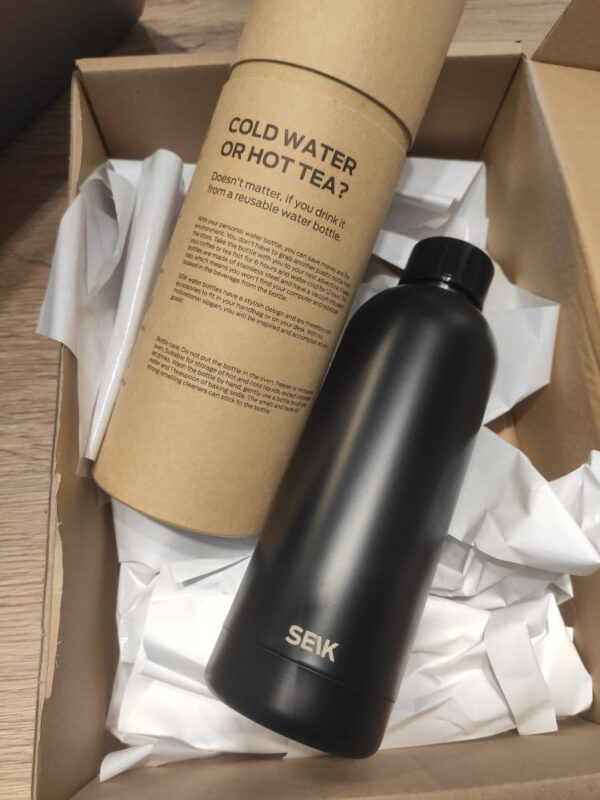 Water Bottle/Thermos - SEIK (black) 500ml - Image 4