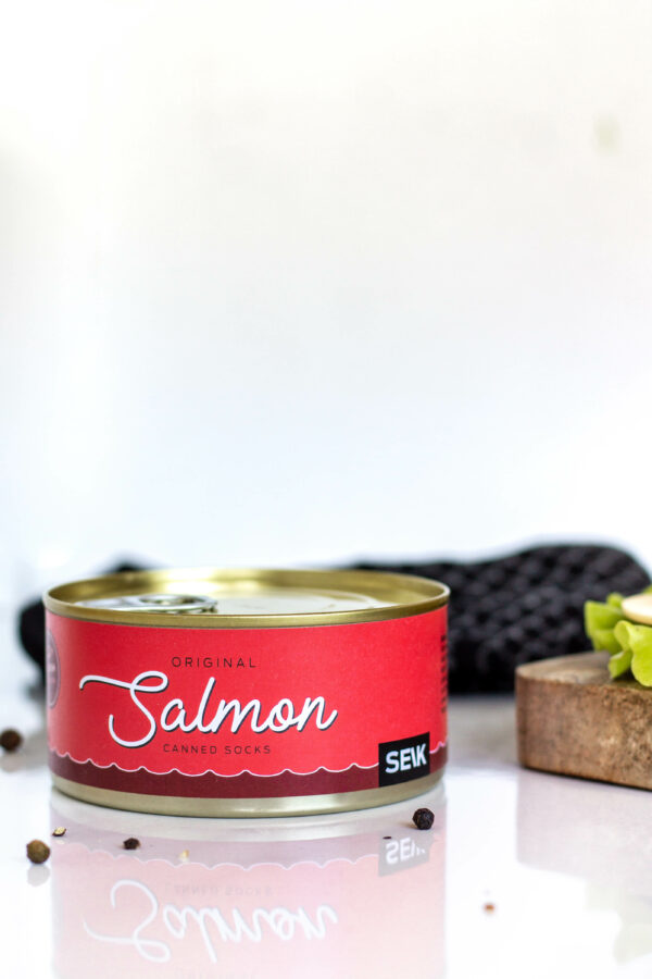 Tinned Fish Socks - Salmon (men size 40-46)