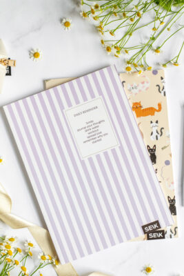 Squared and lined notebook Kitties & Happiness (2 stk)