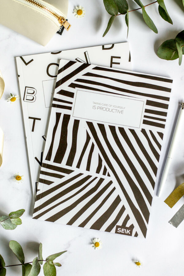 Squared and lined notebook Black & White (2 stk) - Image 2