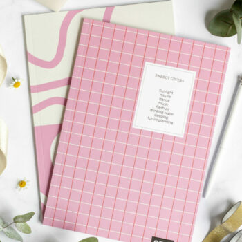 Squared and lined notebook Energy & You (2 stk)