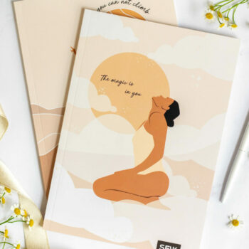 Squared and lined notebook Sun & Magic (2 stk)