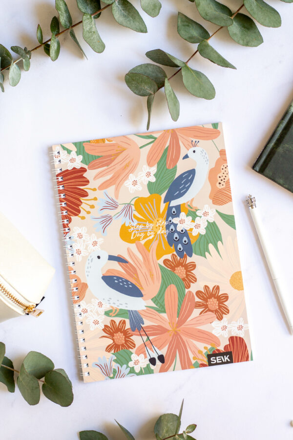 Bullet Journal / Dotted Notebook with spiral binding  - Jungle