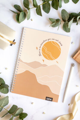 Bullet Journal / Dotted Notebook with spiral binding  - Mountains