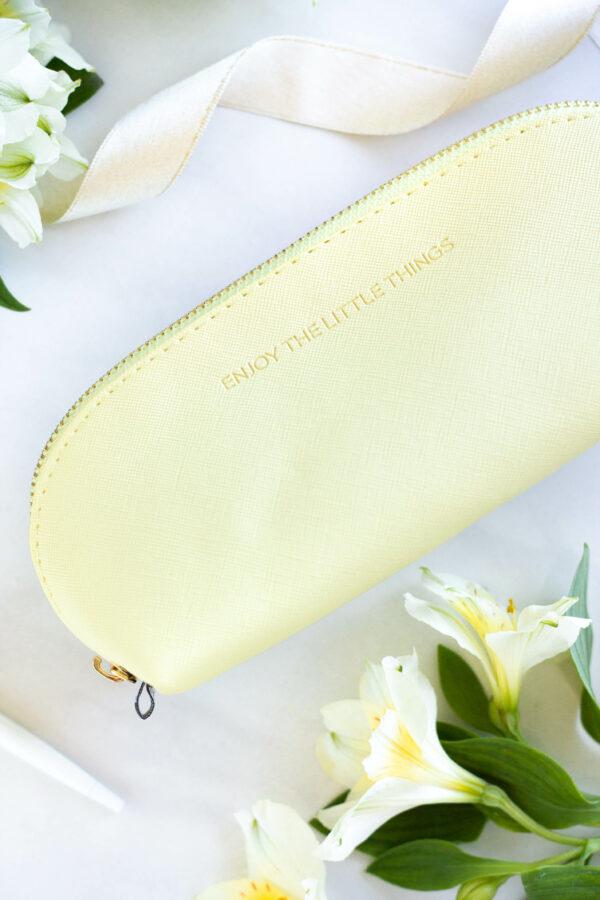 Pencil Case - Sunshine - Enjoy the little things (yellow color) - Image 2