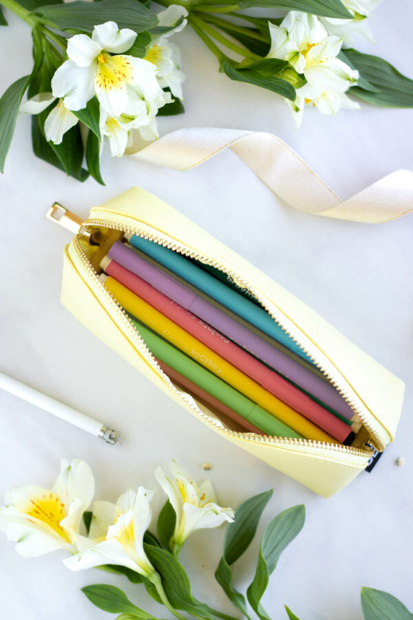 Pencil Case - Sunshine - Enjoy the little things (yellow color) - Image 3