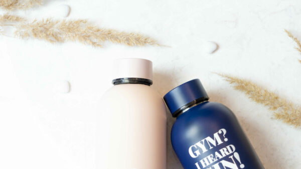 Water Bottle/Thermos - Gym? I heard gin! (navy) 500ml - Image 5