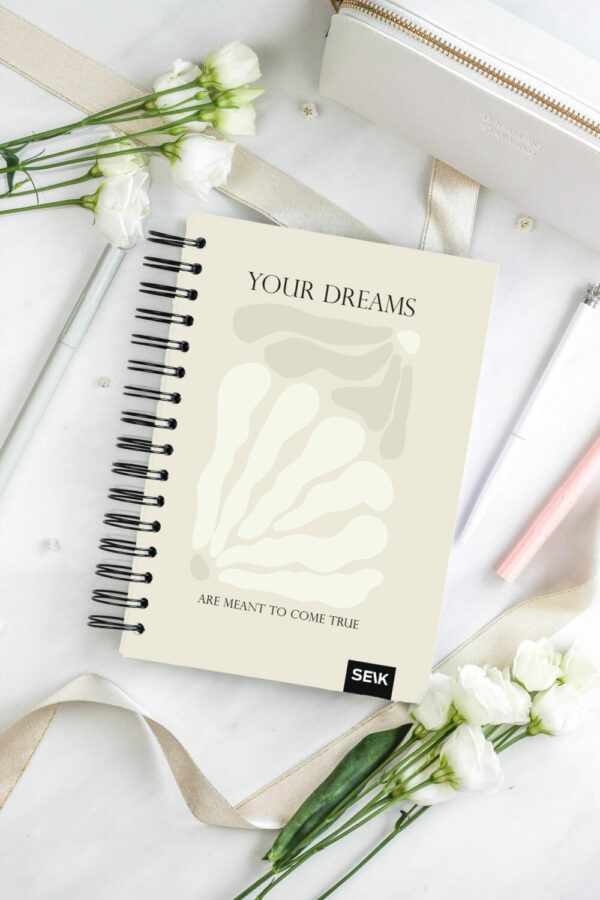 Happy Calendar planner spiral binding - your dreams 2025