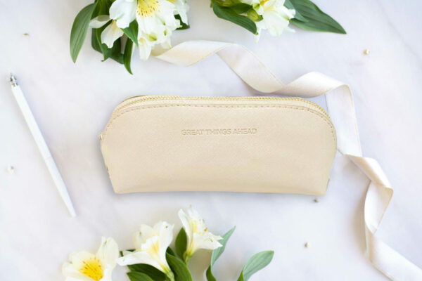 Pencil Case - great things ahead (beige)