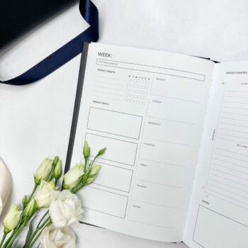 Productivity Planner - Ring Binder Inserts (Black and White)