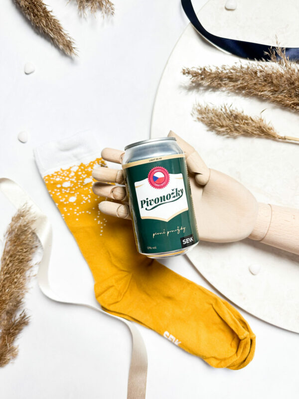 Czech Beer Socks In a Can - Pivonožky (Size 35-40) - Image 2