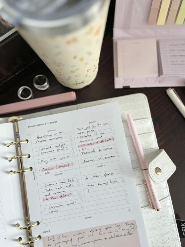 Productivity Planner - Ring Binder Inserts (Pink) - Image 13