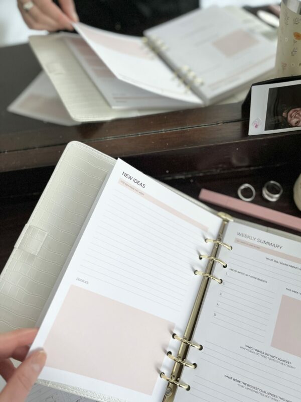 Productivity Planner - Ring Binder Inserts (Pink) - Image 8