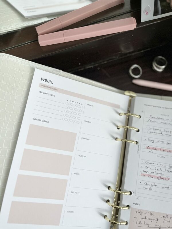 Productivity Planner - Ring Binder Inserts (Pink) - Image 19