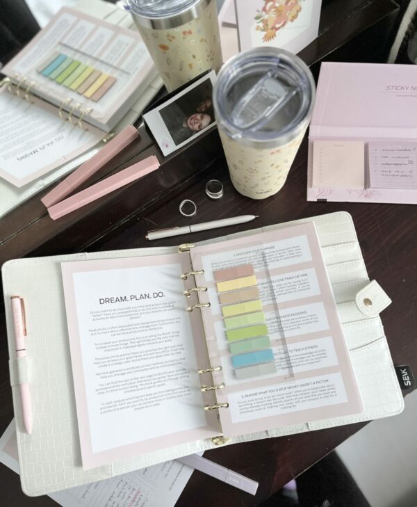 Productivity Planner - Ring Binder Inserts (Pink) - Image 12