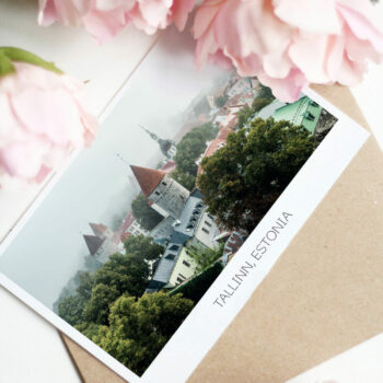 Postcard Tallinn Town Wall and Towers @Tallinn Old Town - Priidu Saart