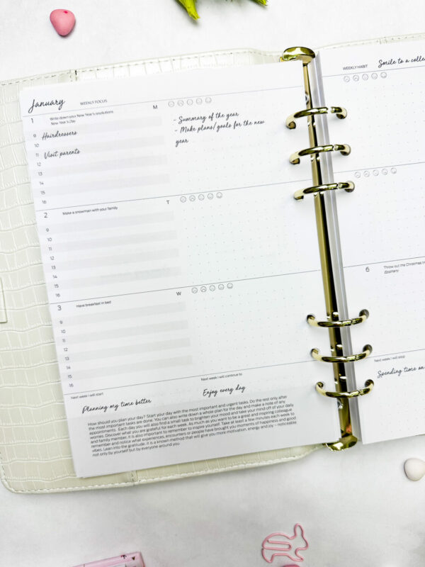 Happy Calendar planner 2025 insert pages (English) - Image 4