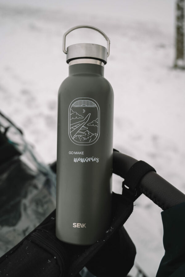 Water Bottle/Thermos - Go make some memories (green) 750ml - Image 7