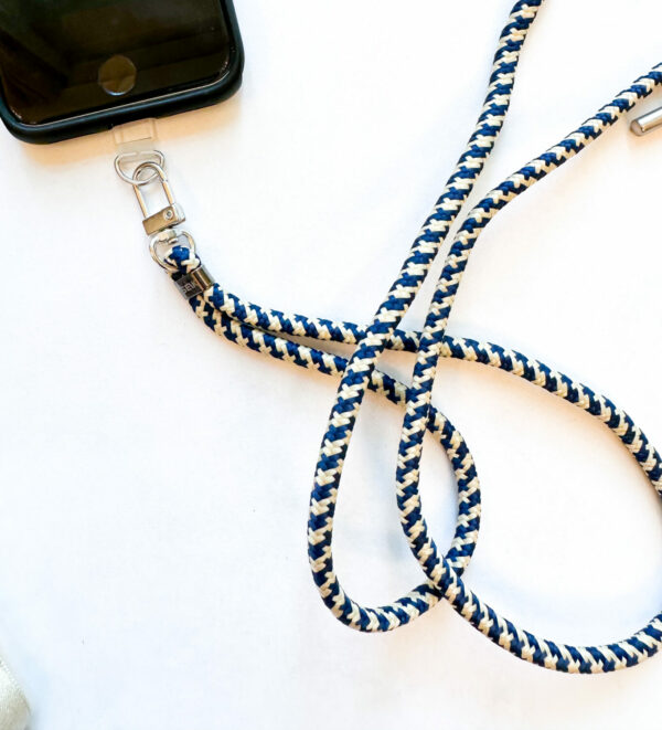 universal phone strap - seaside (navy blue-white) - Image 5