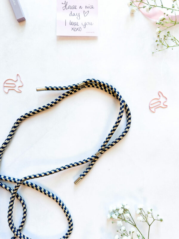 universal phone strap - seaside (navy blue-white) - Image 7