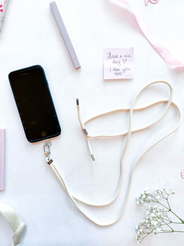 universal phone strap - vanilla (beige)