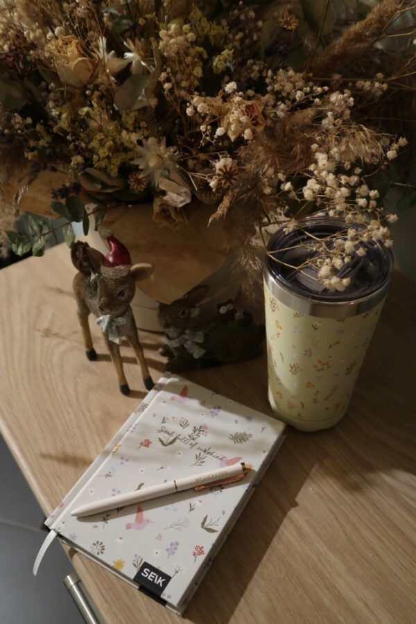 Thermos /coffee cup - flowers 350ml - Image 5